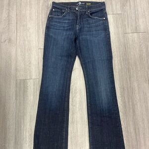 7 For All Mankind Dark Indigo Bootcut Jeans - Men